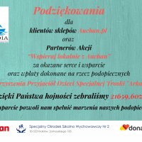 Podziękowanie Auchan